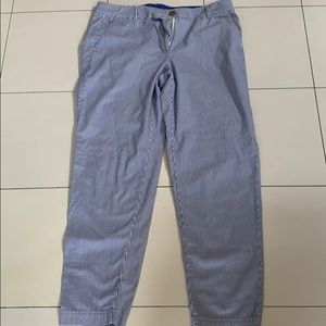 Talbot’s Weekend Chino Blue & White Striped Pants